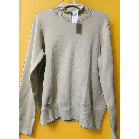 Old Navy Womens Sweaters Large Tunic NWT Cozy Knit Mock Neck Long Sleeve CR10 - Picture 1 of 5